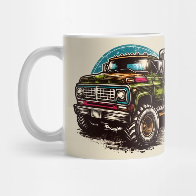 Retro Truck by Vehicles-Art